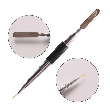 Acrylic Gel / Nail Art Brush French Manicure Liner 9mm Spatula