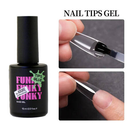 Adore Funky Tips Glue Gel gel glue for nails 15ml