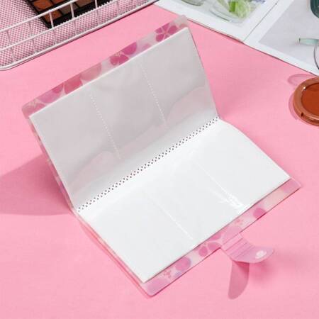 Album Organizer for Nail Stickers 20 Sheets 120 Windows Pink