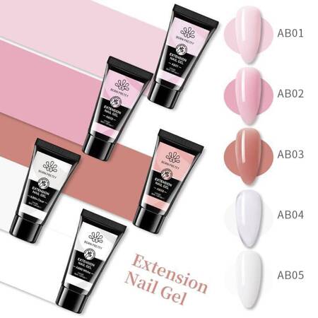 BORN PRETTY polygel acrylic gel extensions AB03 nude 30 ml