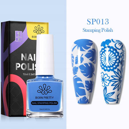 Born Pretty SP013 stamping varnish blue 10 ml