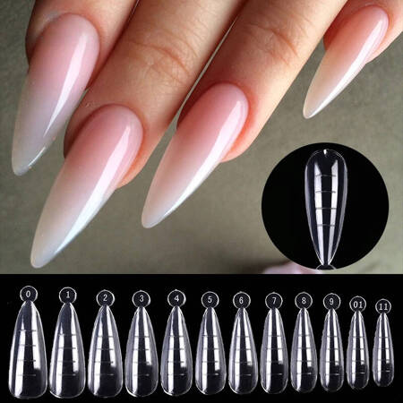 Dual forms Almond for nail extensions, set of 120 pcs