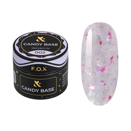 F.O.X Candy Base milky rubber base with foil flakes 002 10 ml