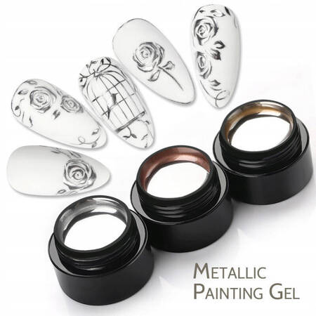 Gel paint for nail decoration pink MD03 5 ml