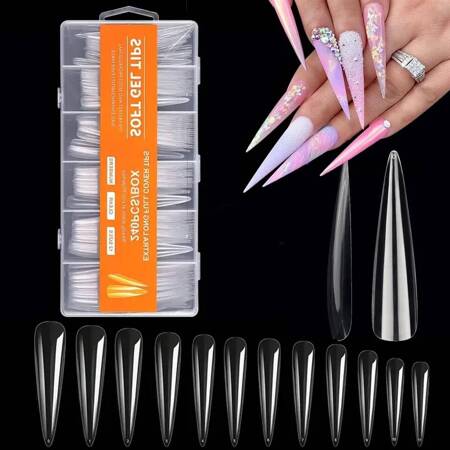 Gel tips Stylet XXL transparent 240 pcs