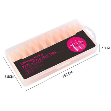 Gel tips for nail extension Ballerina Latte 240 pcs