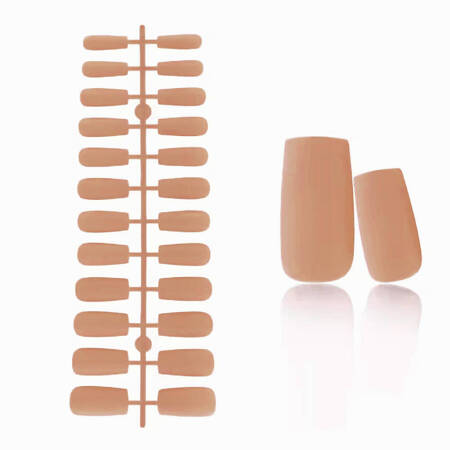 Gel tips for nail extension Square  Nude 240 pcs