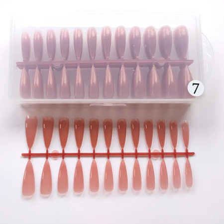 Gel tips for nail extension Stiletto Indian Red 240 pcs