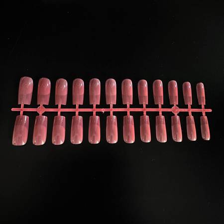 Gel tips for nail extension square Indian Red 240 pcs