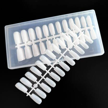 Gel tips for nail extension white square 240 pcs + ADORE Funky Tips Glue Gel 15 ml