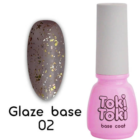 Hybrid Base Toki-Toki Glaze Base GL02 brown with foil flakes 5 ml