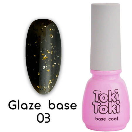 Hybrid Base Toki-Toki Glaze Base GL03 black with foil flakes 5 ml