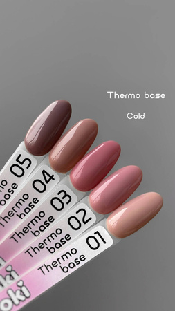 Hybrid base with thermal effect Toki Toki Thermo Base 02 Nude-pink 5 ml