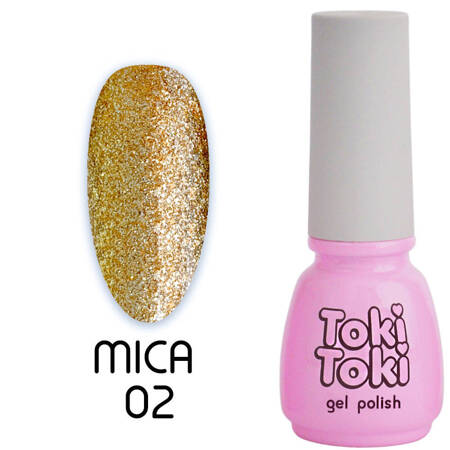 Hybrid nail Toki-Toki Mica 02 yellow with glitter 5ml