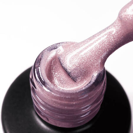 Hybrid nail polish with Cat Eye effect, lilac-beige Adore E-01 8ml