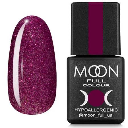 MOON FULL 310 nail polish burgundy pink with glitter 8ml