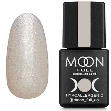 MOON FULL 502 nail polish translucent with silver glitter 8ml