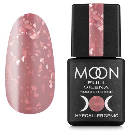 MOON Full Silena 2035 base, beige pink with silver flakes, 8 ml