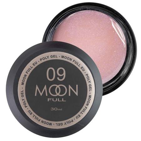 MOON Full acrylic gel for extensions 09 natural pink with glitter 30ml