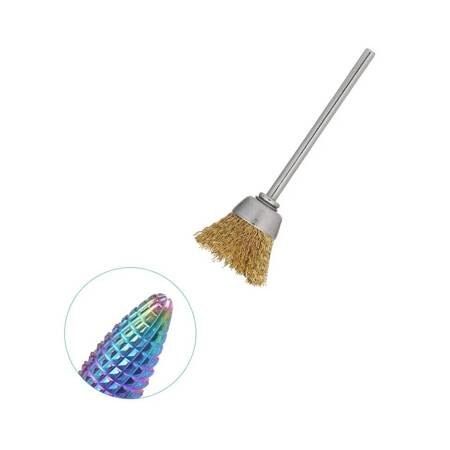 Manual brush for cleaning cutters