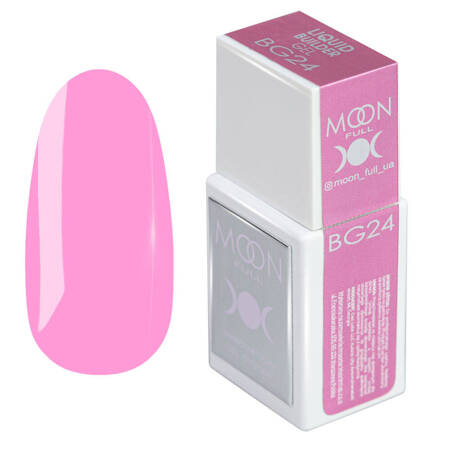 Moon Full Liquid Builder Gel BG24 for strengthening and modeling nails pink 15 ml