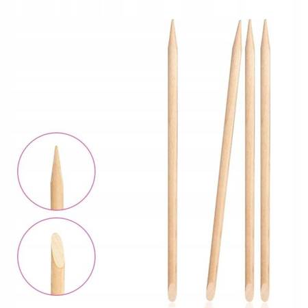 Orange sticks for manicure, set of 100 pcs.