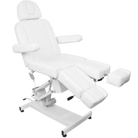 Professional electric couch bed for cosmetologist AZZURRO 706 (1 motor), white 