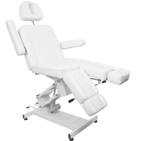 Professional electric couch bed for cosmetologist AZZURRO 706 (1 motor), white 