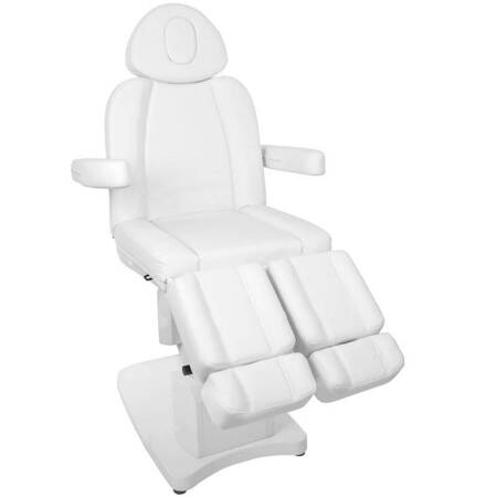 Professional electric podiatry chair for pedicure procedures AZZURRO 708AS PEDI, white (3 motors)