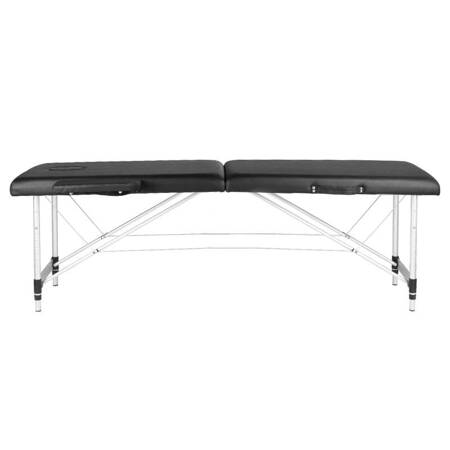 Professional folding massage table KOMFORT ACTIV FIZJO 2 ALUMINUM black