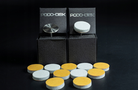 Replacement foam abrasive pads for PODO-DISK Ø15 100grit 5mm set of 50 pcs