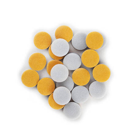 Replacement foam abrasive pads for PODO-DISK Ø15 100grit 5mm set of 50 pcs