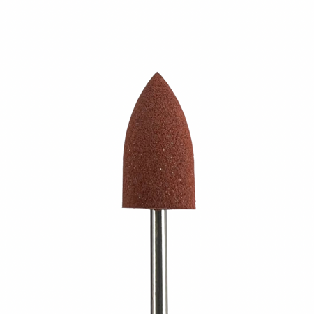 Silicone polishing cutter, brown cone, 180 grit, strong grit