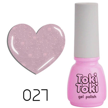 Toki-Toki 27 lilac with glitter hybrid nail polish 5ml