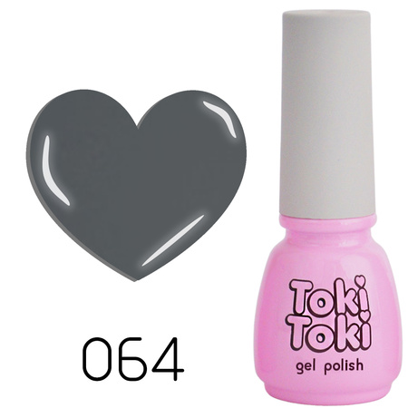 Toki-Toki 64 gray hybrid nail polish 5ml