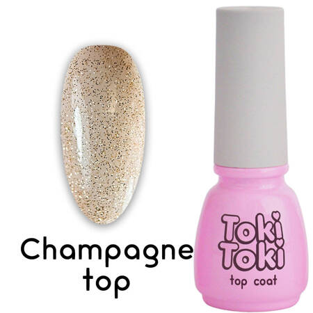 Toki Toki Champagne hybrid top gold with particles 5 ml