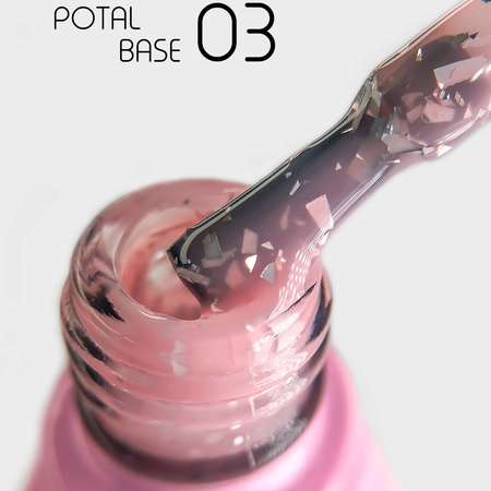 Toki Toki Potal Base 03 pink with foil flakes 5 ml