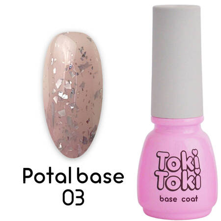 Toki Toki Potal Base 03 pink with foil flakes 5 ml