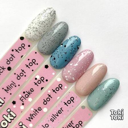 Toki Toki Silver Mica Top hybrid top with "confetti" effect 5 ml