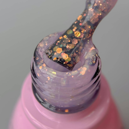 Toki-Toki Unicorn UN05 hybrid nail polish purple with glitter 5ml