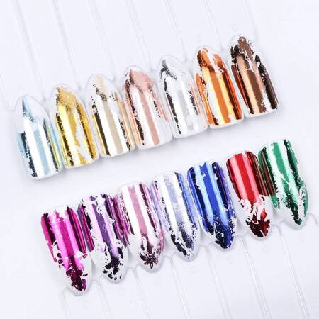 Transfer foil for nail styling, set of 14 pcs