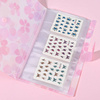 Album Organizer for Nail Stickers 20 Sheets 120 Windows Pink