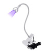 Flexible mini LED lamp - a clip-on flashlight for manicure Gray