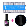 Gel tips Square XXL transparent 240 pcs + ADORE Funky Tips Glue Gel 15 ml