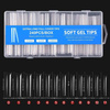 Gel tips Square XXL transparent 240 pcs + ADORE Funky Tips Glue Gel 15 ml