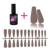 Gel tips for nail extension Marengo ballerina 240 pcs + ADORE Funky Tips Glue Gel 15 ml