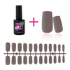 Gel tips for nail extension Marengo square 240 pcs + ADORE Funky Tips Glue Gel 15 ml