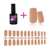 Gel tips for nail extension Nude square 240 pcs + ADORE Funky Tips Glue Gel 15 ml