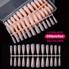 Gel tips for nail extension Soft Nude ballerina 240 pcs + ADORE Funky Tips Glue Gel 15 ml