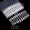 Gel tips for nail extension Stiletto Whitte 240 pcs